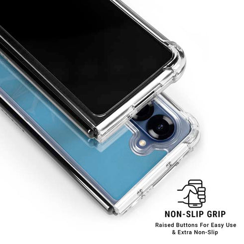 Uruguay Soccer Flag Galaxy Z Fold6 Clear Case